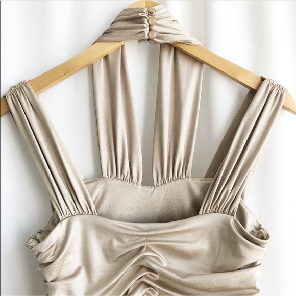 BCBG generation gold satin dress - Picture 8 of 8